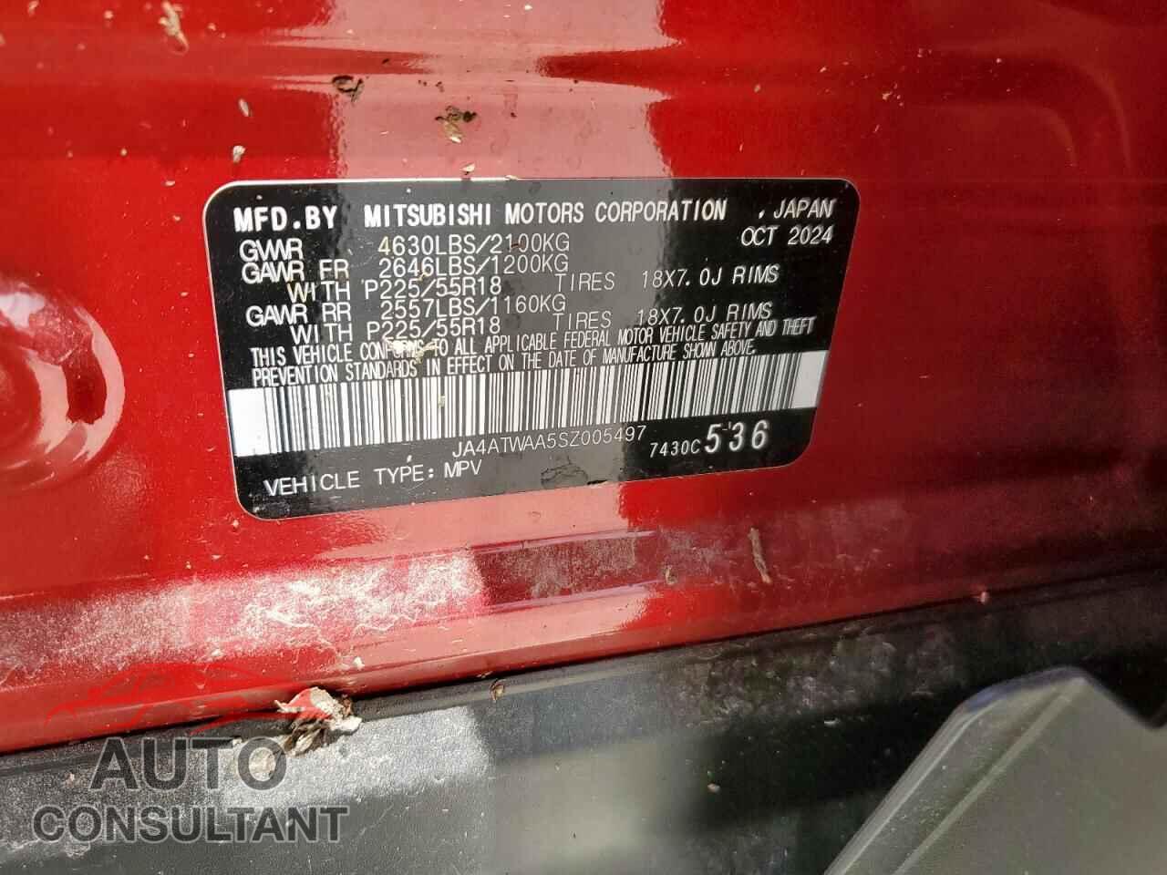 MITSUBISHI ECLIPSE 2025 - JA4ATWAA5SZ005497