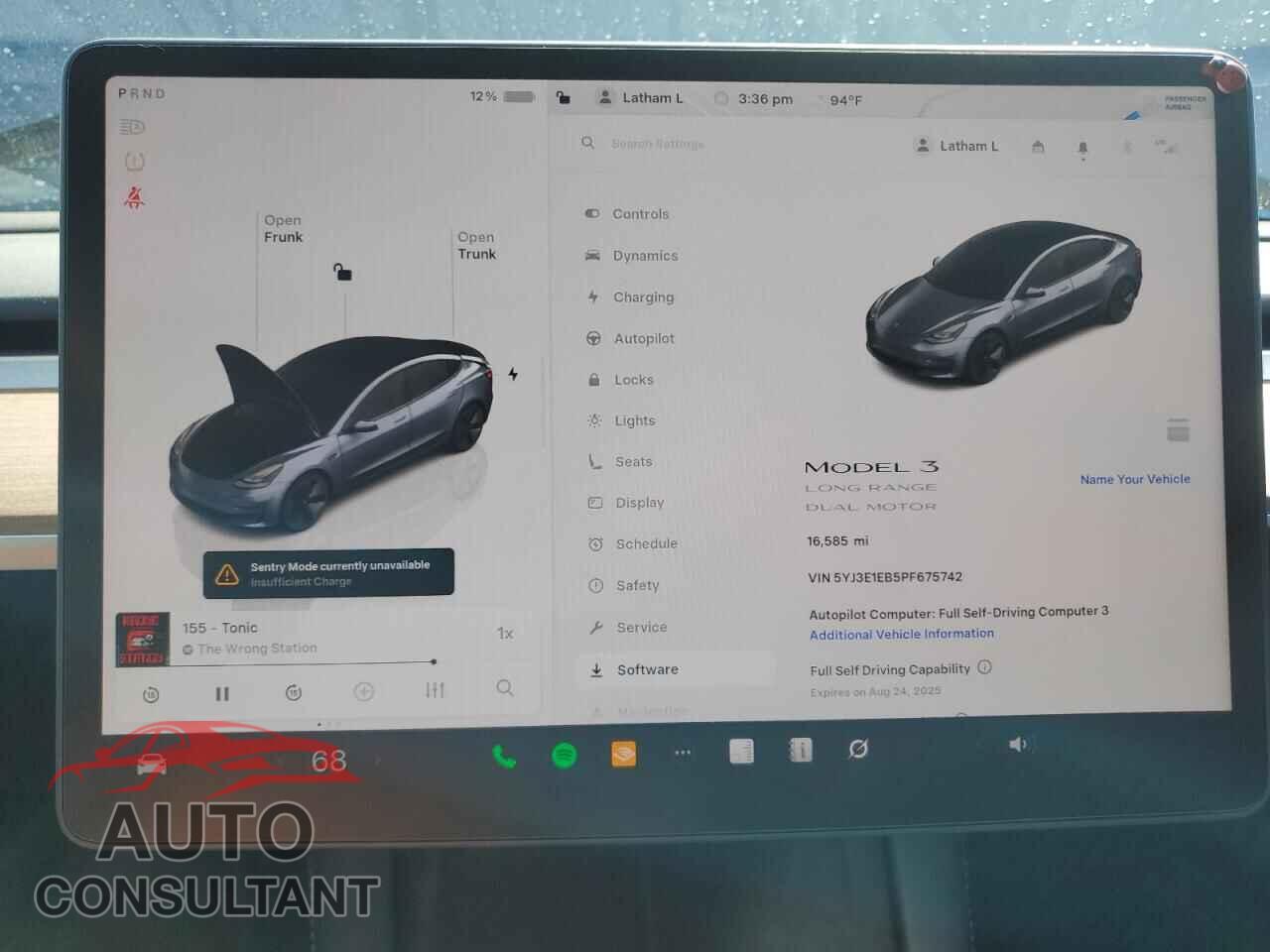 TESLA MODEL 3 2023 - 5YJ3E1EB5PF675742