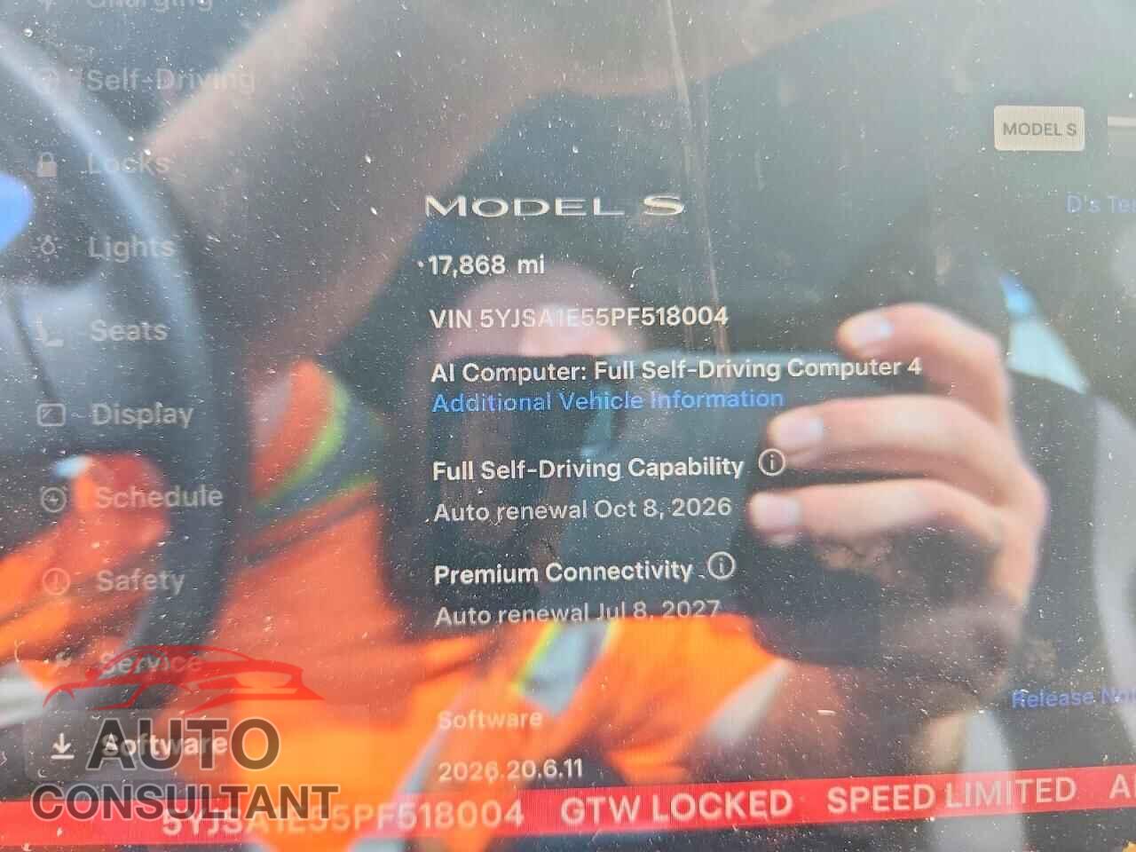 TESLA MODEL S 2023 - 5YJSA1E55PF518004