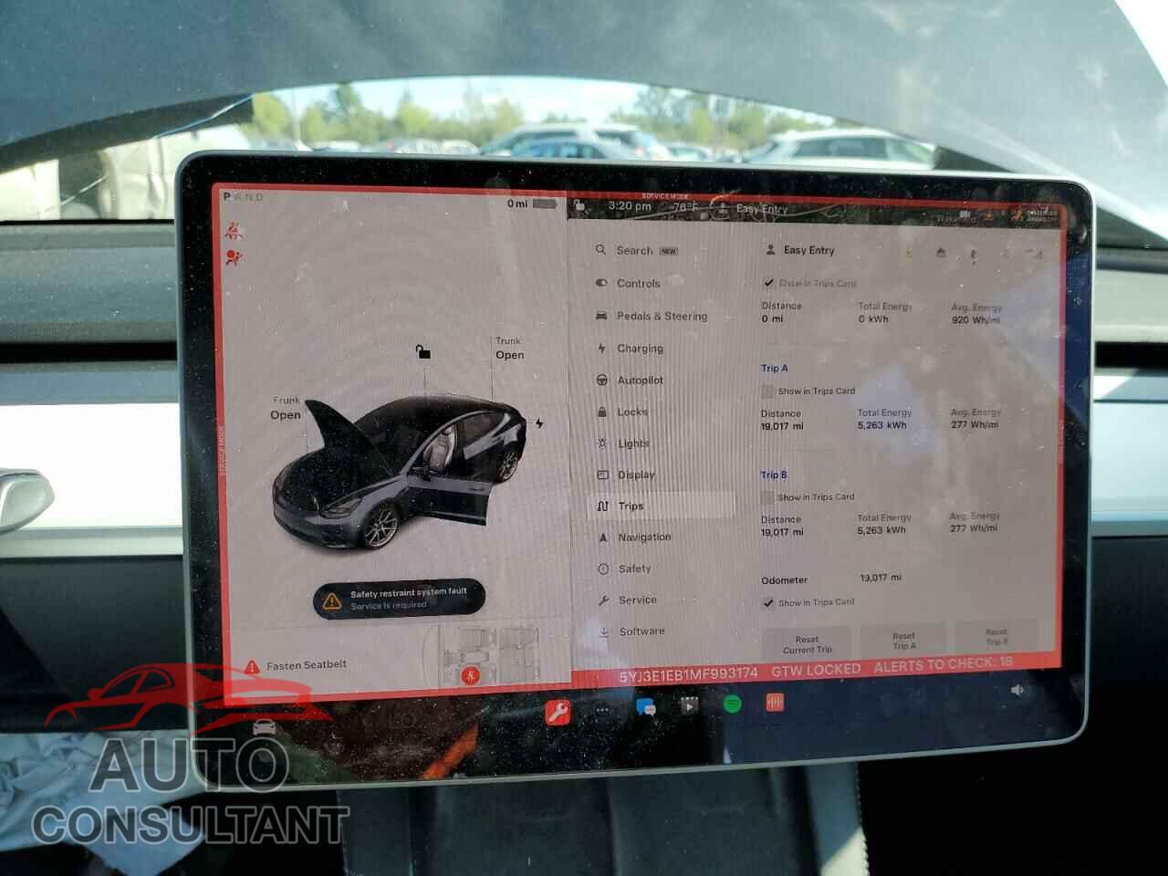 TESLA MODEL 3 2021 - 5YJ3E1EB1MF993174