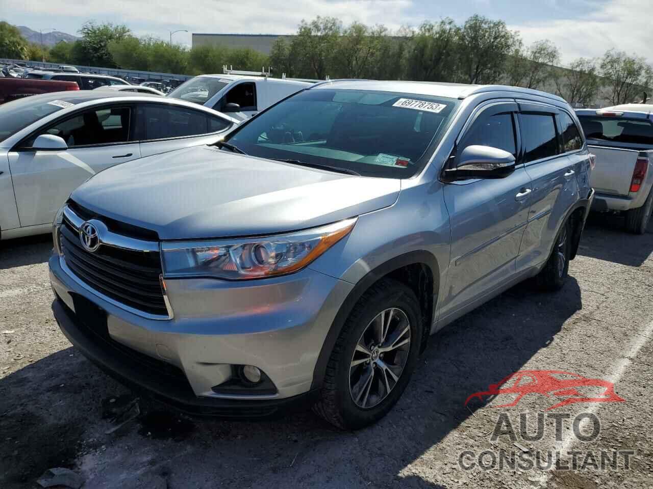 TOYOTA HIGHLANDER 2016 - 5TDJKRFH7GS323436