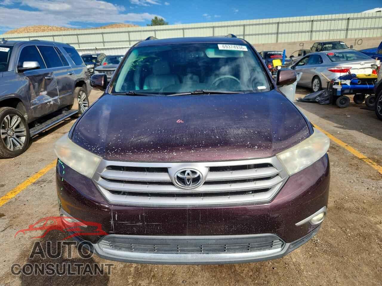TOYOTA HIGHLANDER 2012 - 5TDYK3EH6CS056667