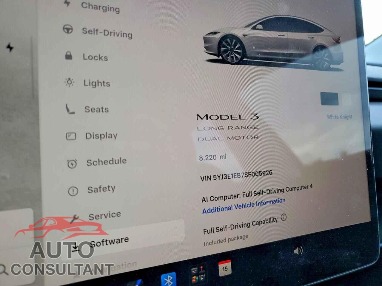 TESLA MODEL 3 2025 - 5YJ3E1EB7SF005926
