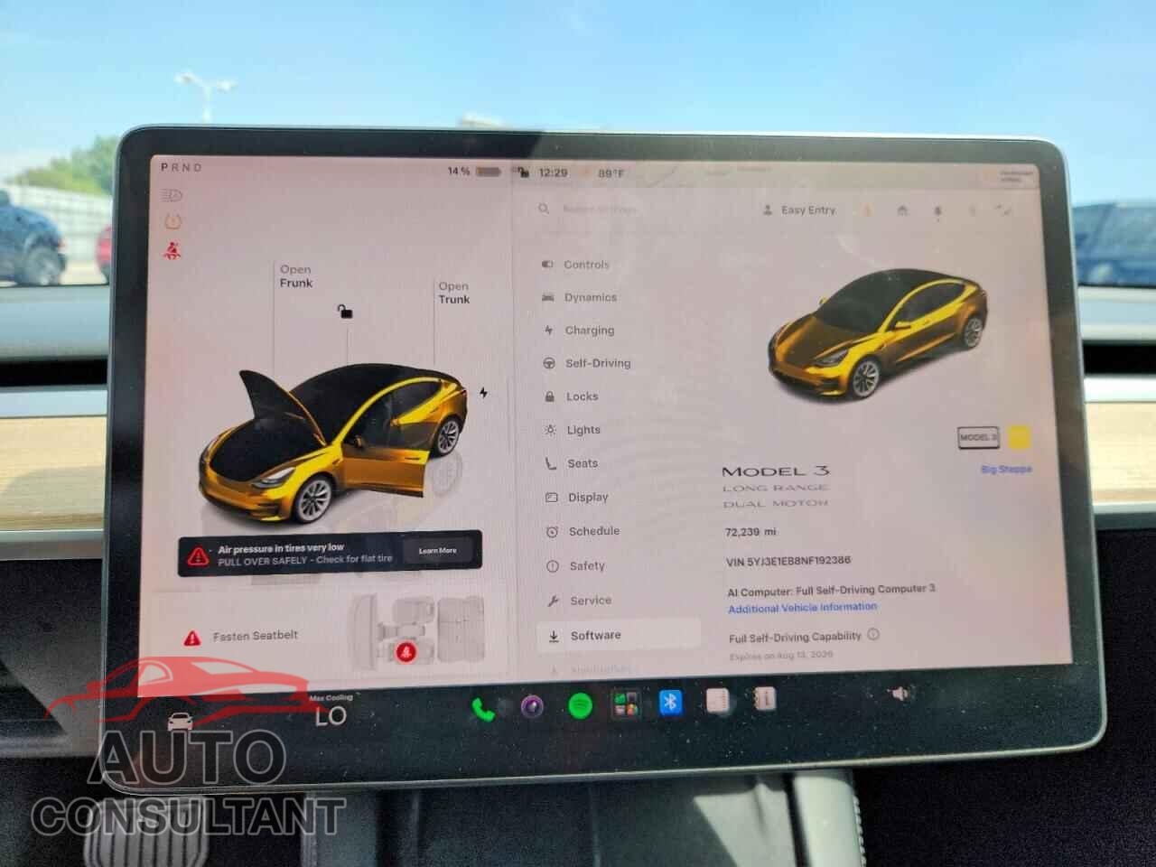 TESLA MODEL 3 2022 - 5YJ3E1EB8NF192386