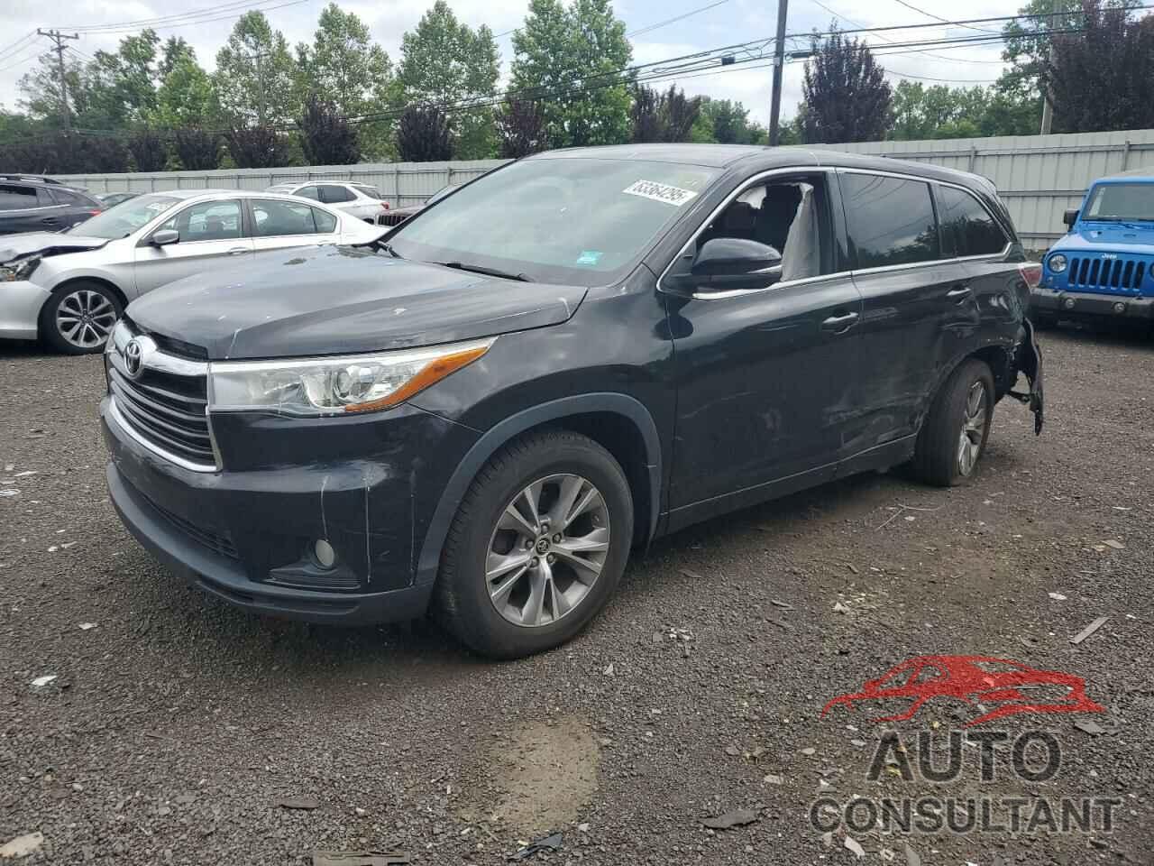 TOYOTA HIGHLANDER 2016 - 5TDBKRFH0GS237759
