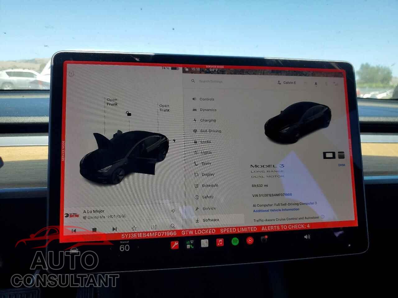 TESLA MODEL 3 2021 - 5YJ3E1EB4MF071966