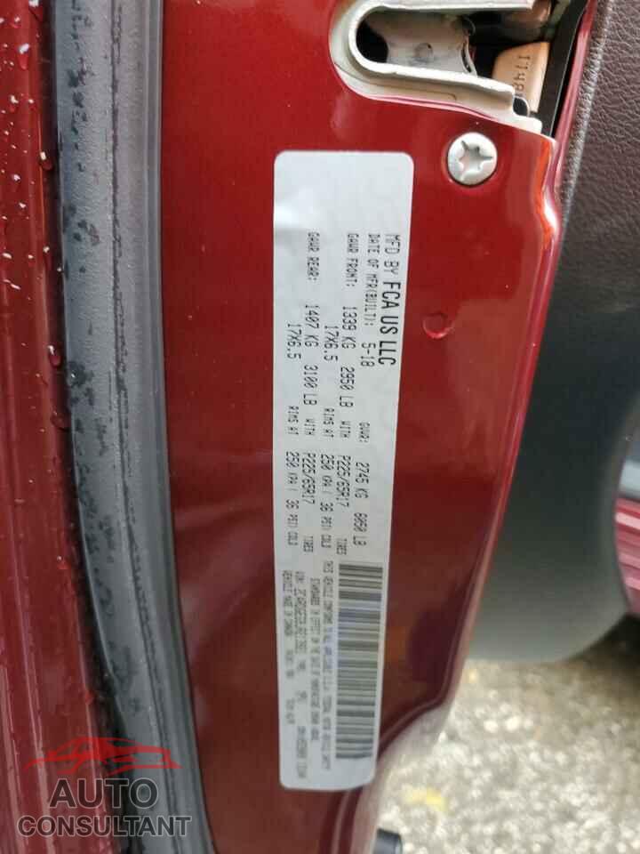 DODGE CARAVAN 2018 - 2C4RDGEG9JR213921