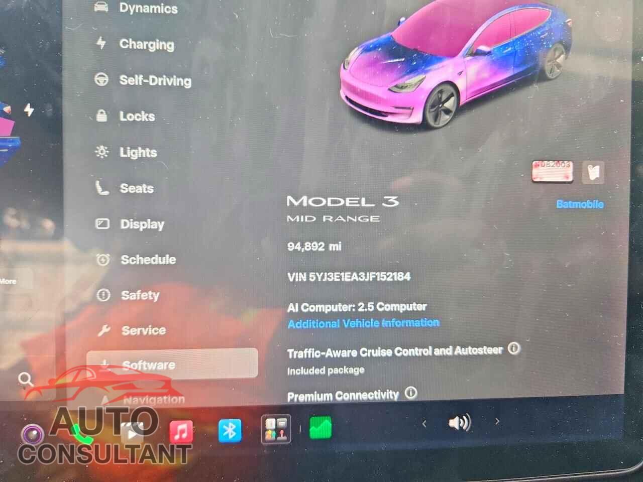 TESLA MODEL 3 2018 - 5YJ3E1EA3JF152184
