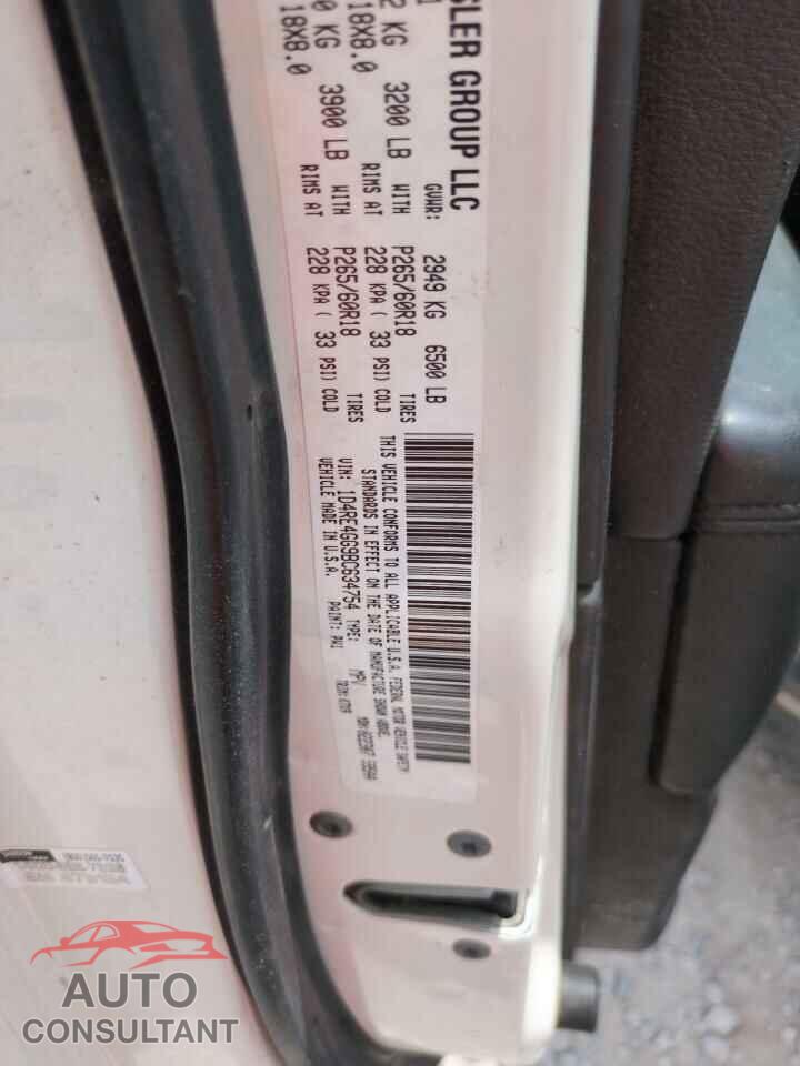 DODGE DURANGO 2011 - 1D4RE4GG9BC634754
