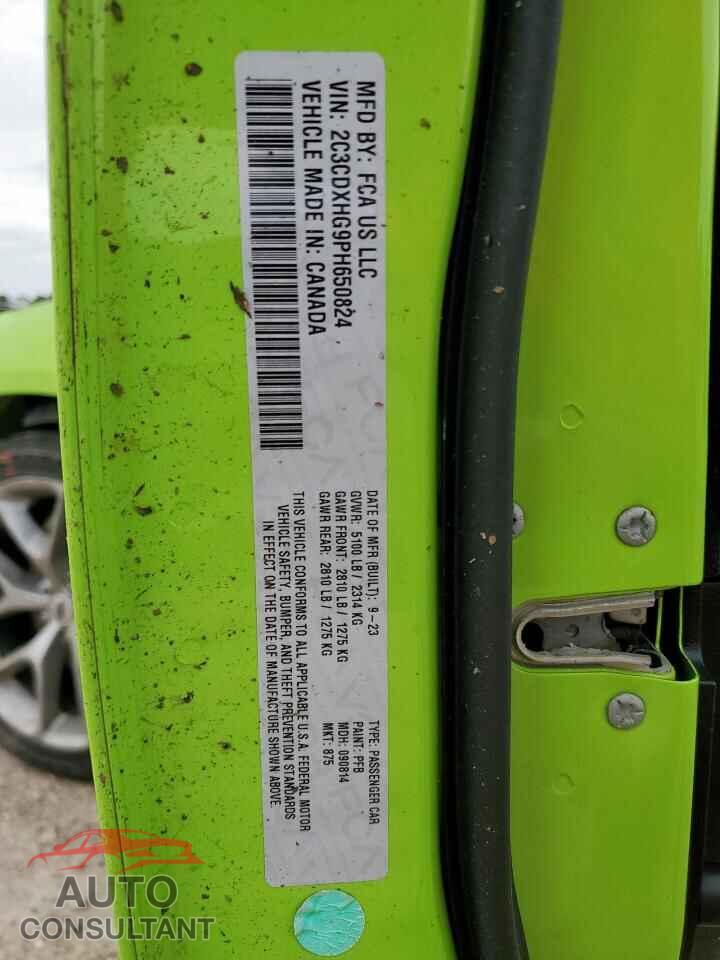 DODGE CHARGER 2023 - 2C3CDXHG9PH650824