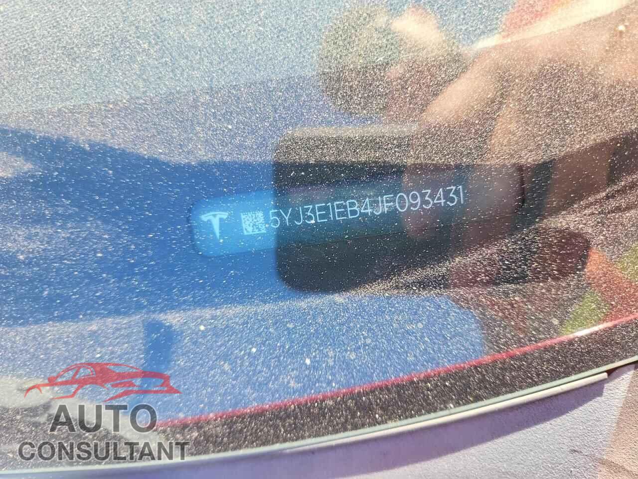 TESLA MODEL 3 2018 - 5YJ3E1EB4JF093431