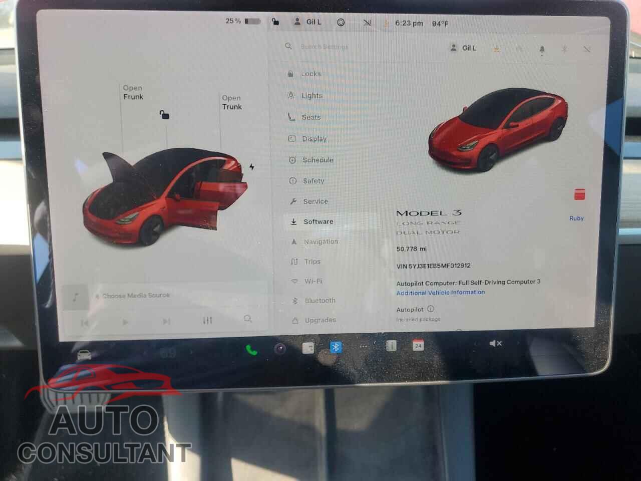 TESLA MODEL 3 2021 - 5YJ3E1EB5MF012912