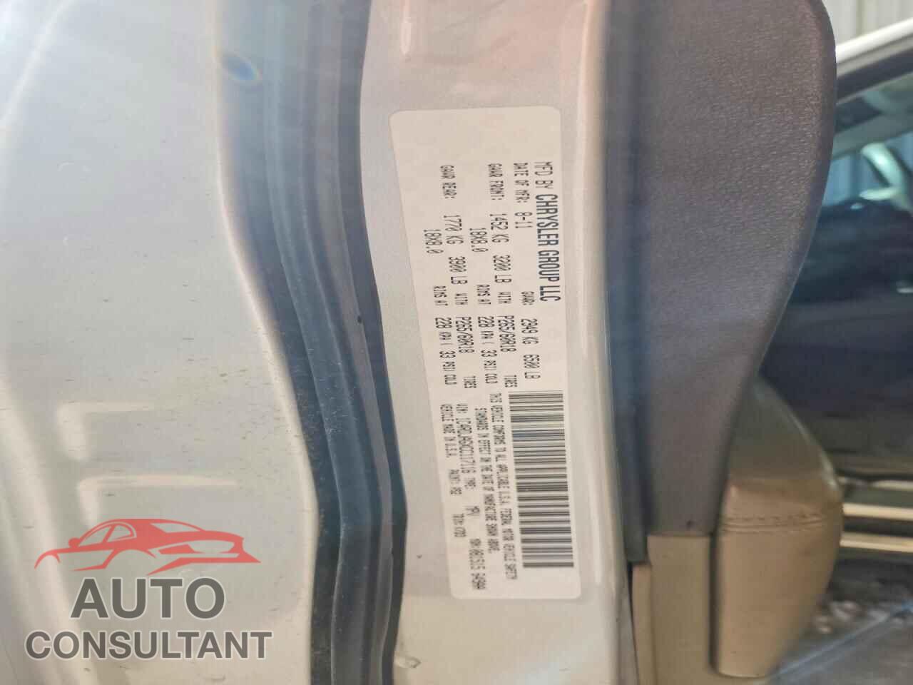 DODGE DURANGO 2012 - 1C4RDJAGXCC117116