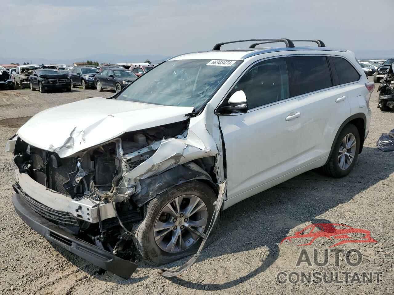 TOYOTA HIGHLANDER 2015 - 5TDJKRFH8FS213557