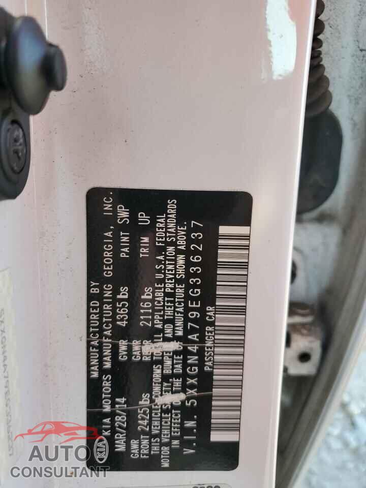 KIA OPTIMA 2014 - 5XXGN4A79EG336237