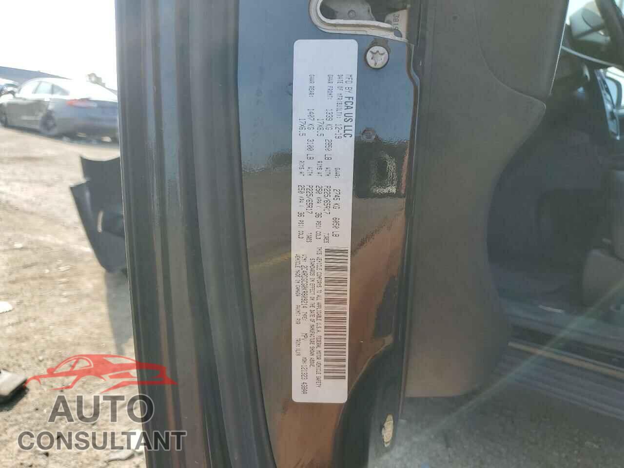 DODGE CARAVAN 2019 - 2C4RDGCG0KR809214