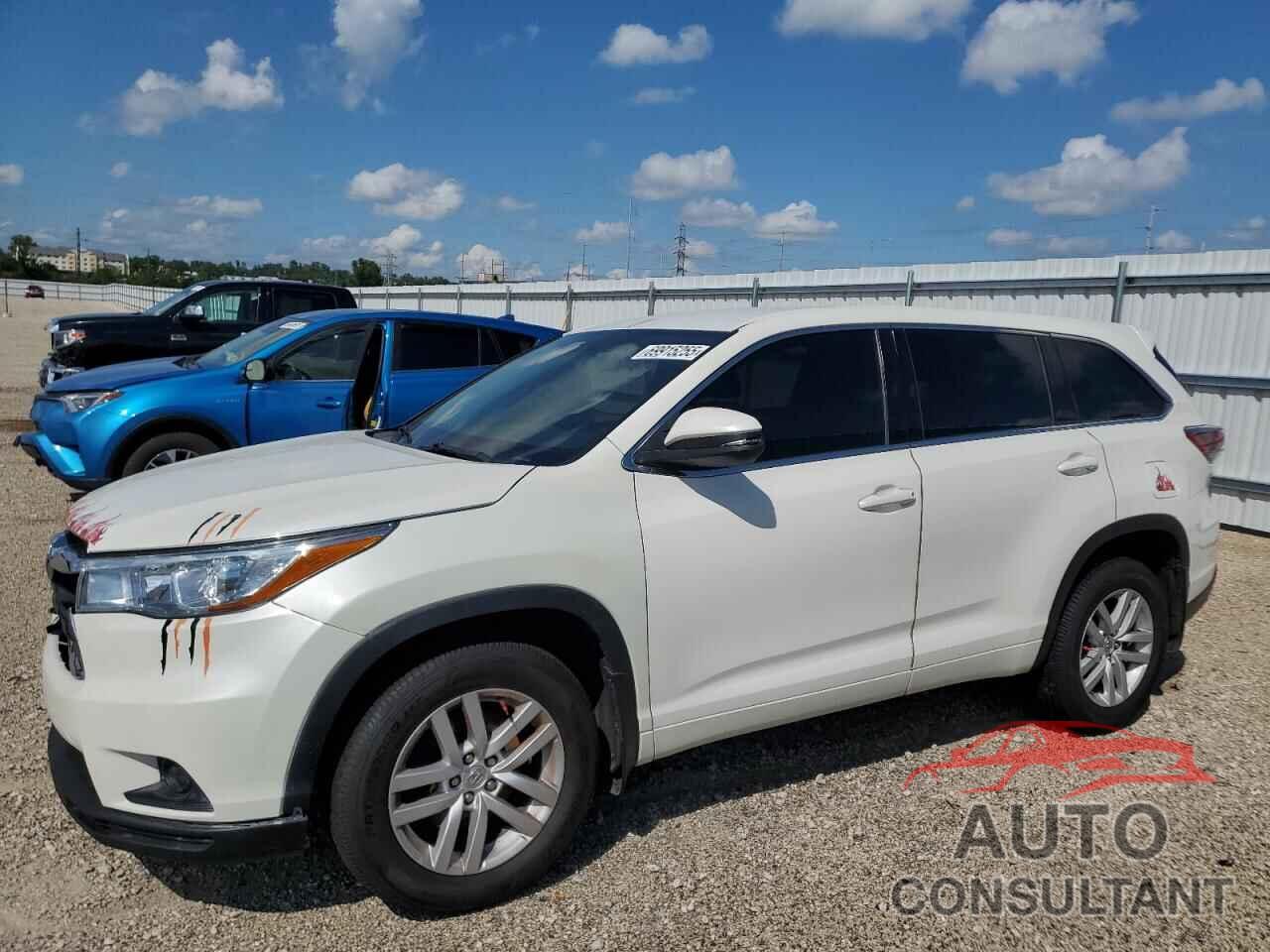 TOYOTA HIGHLANDER 2015 - 5TDBKRFH9FS113424