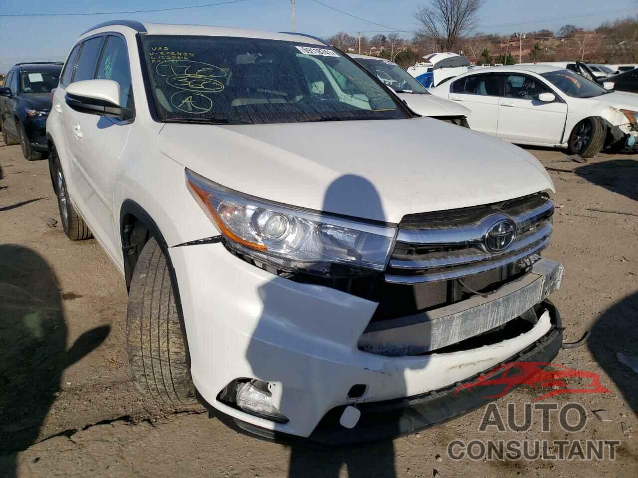 TOYOTA HIGHLANDER 2016 - 5TDDKRFH3GS272434
