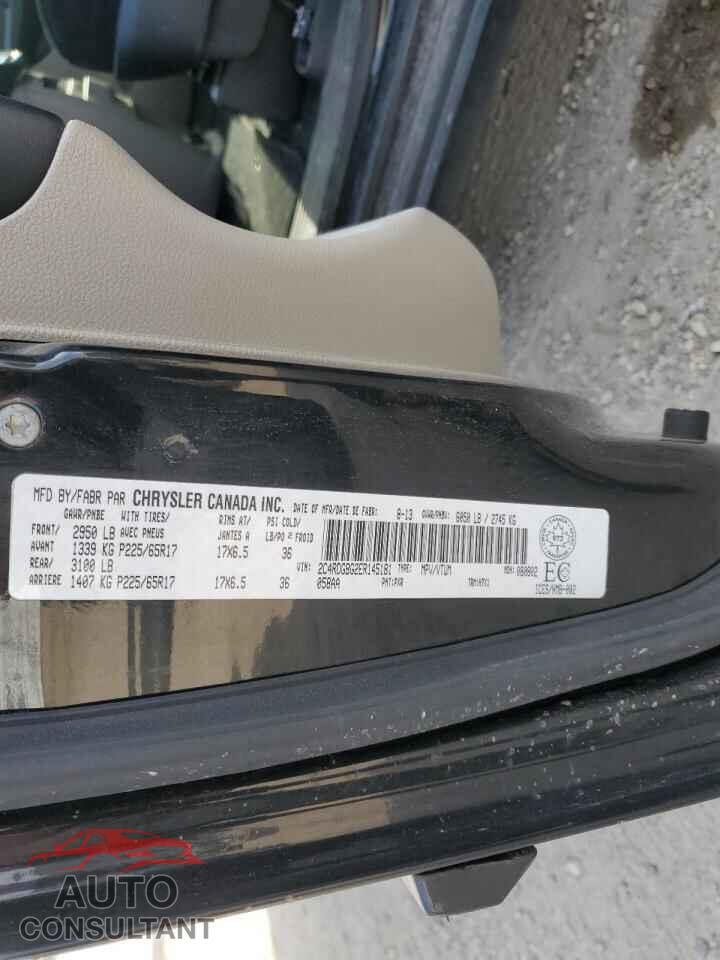 DODGE CARAVAN 2014 - 2C4RDGBG2ER145181