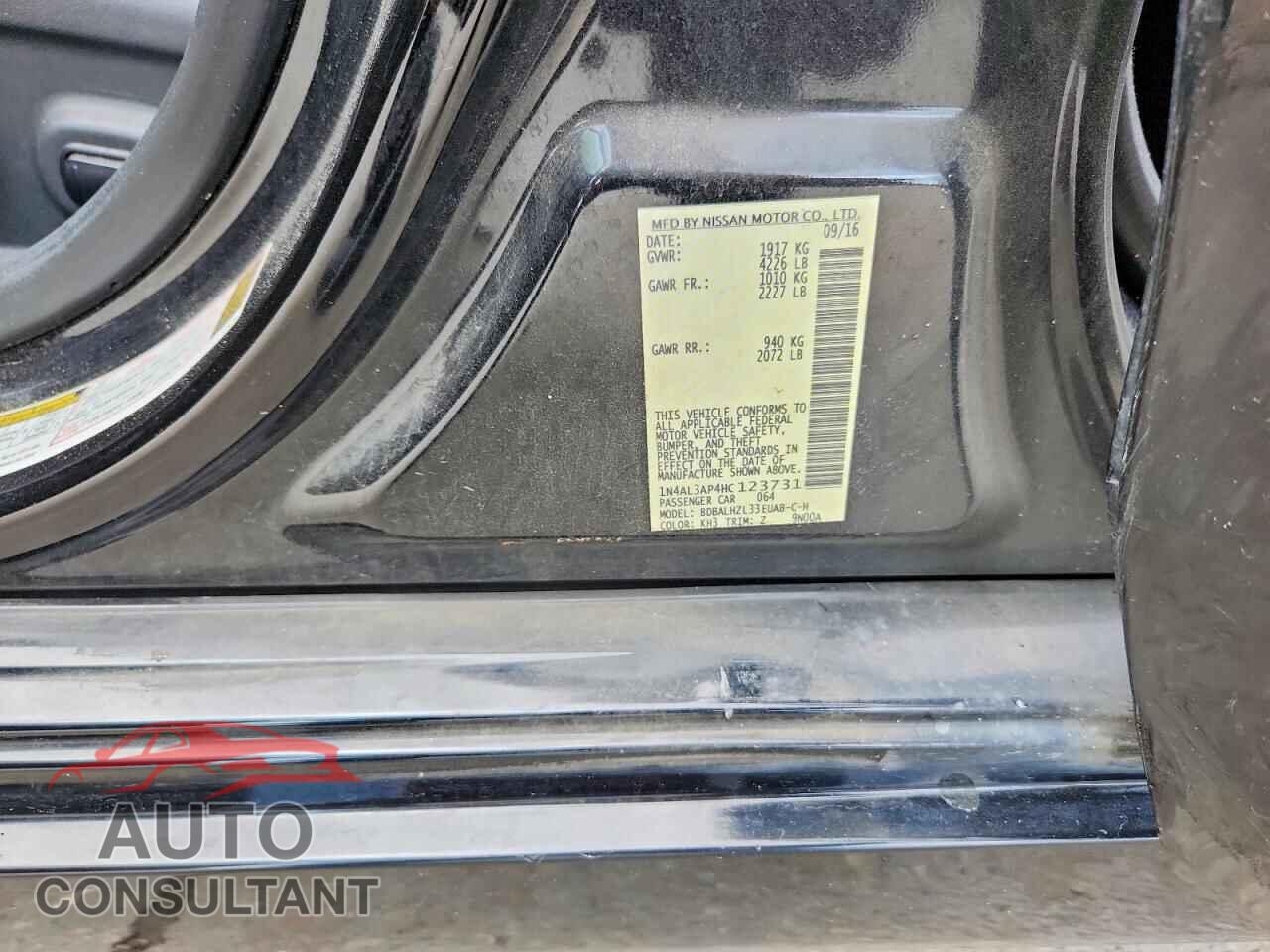 NISSAN ALTIMA 2017 - 1N4AL3AP4HC123731