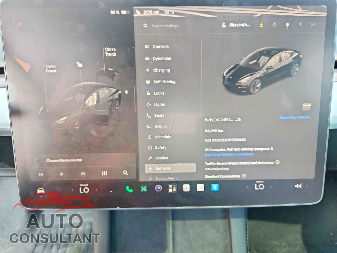 TESLA MODEL 3 2023 - 5YJ3E1EA7PF559143