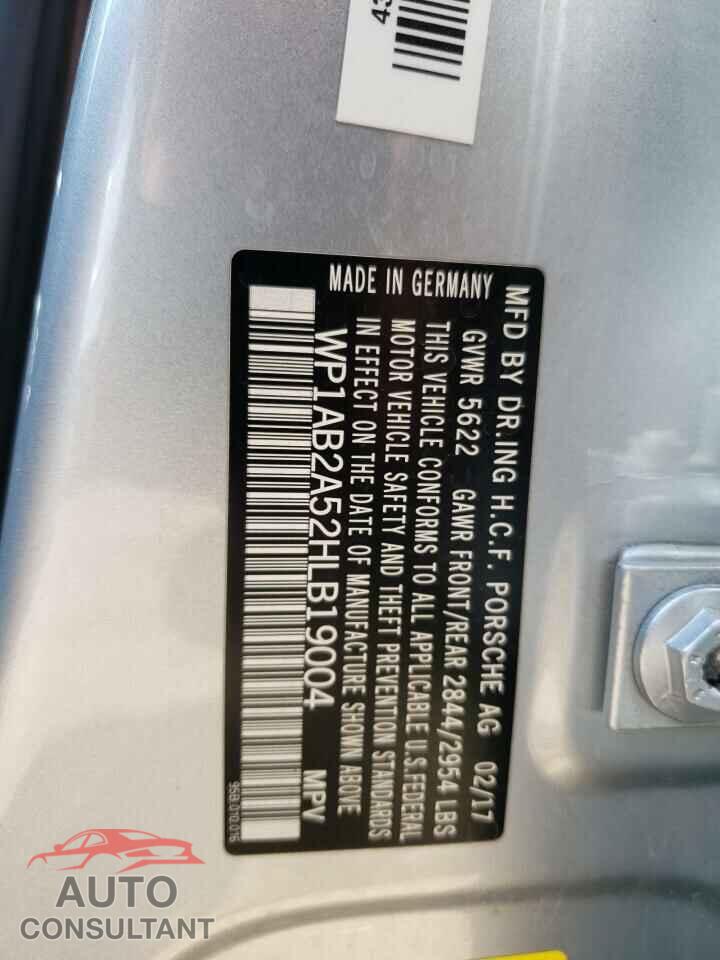 PORSCHE MACAN 2017 - WP1AB2A52HLB19004