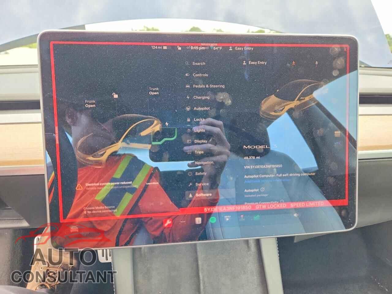 TESLA MODEL 3 2022 - 5YJ3E1EA3NF191850