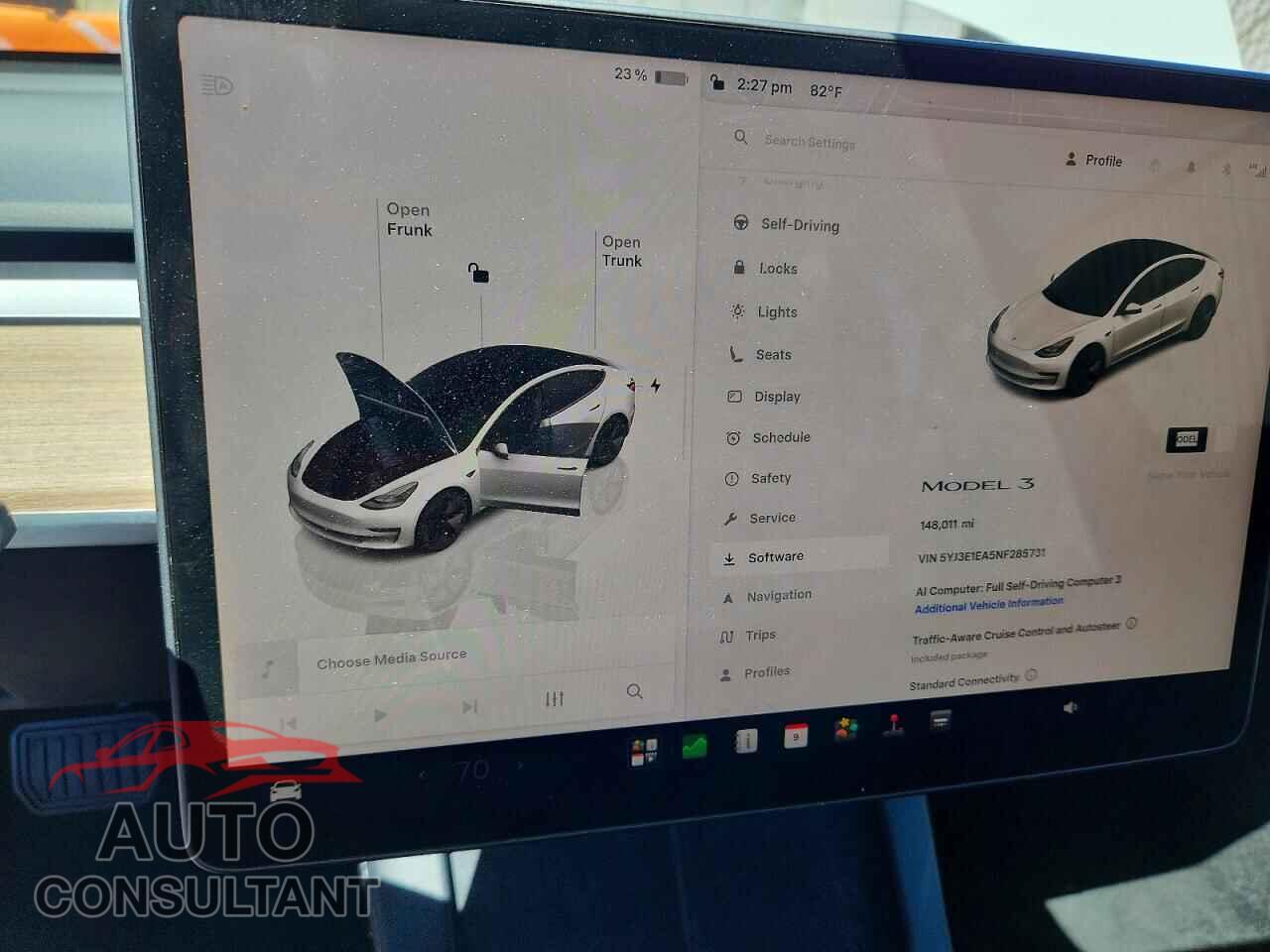 TESLA MODEL 3 2022 - 5YJ3E1EA5NF285731