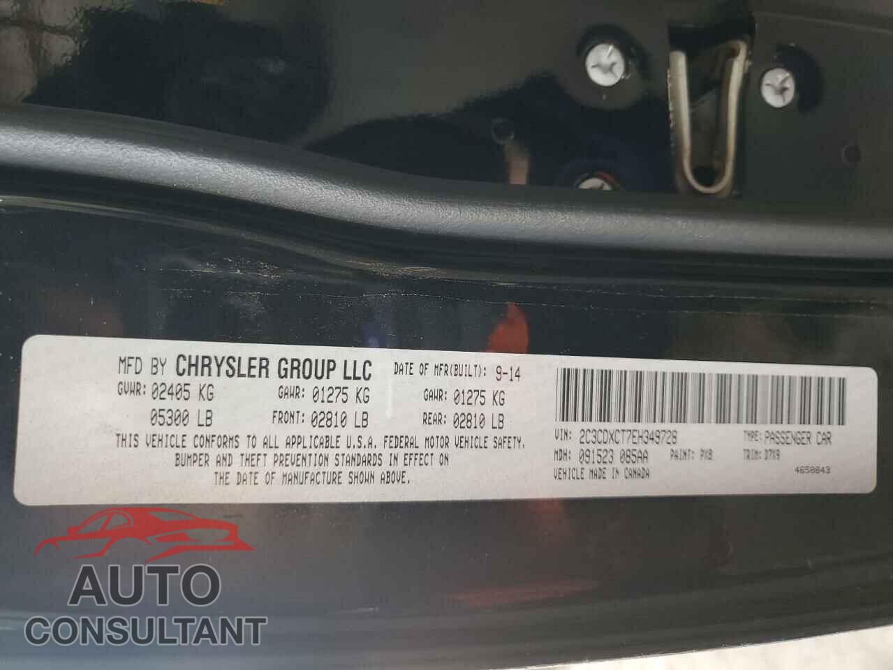 DODGE CHARGER 2014 - 2C3CDXCT7EH349728