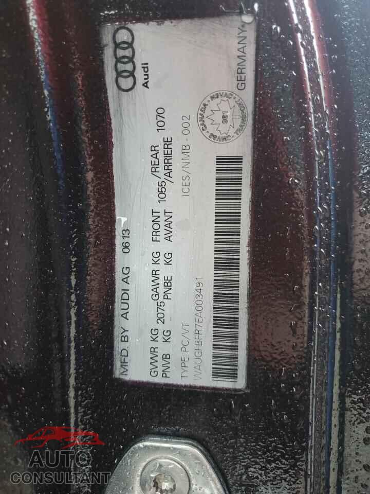 AUDI A5 2014 - WAUGFBFR7EA003491