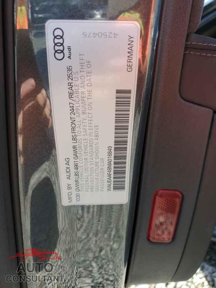 AUDI A4 2021 - WAUEAAF48MA016849