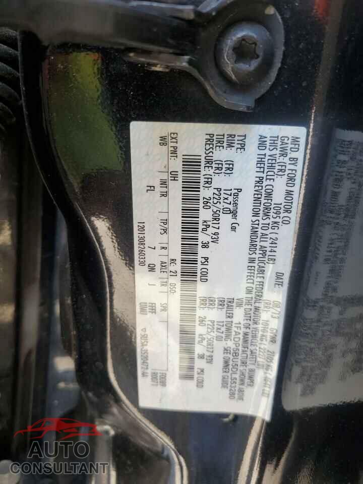 FORD CMAX 2013 - 1FADP5BU5DL553280
