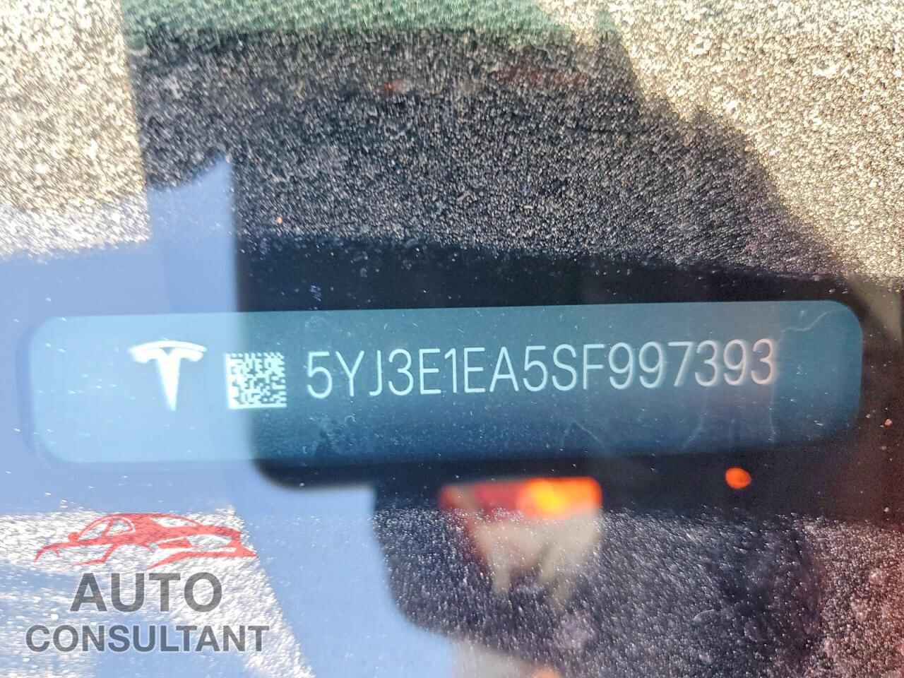 TESLA MODEL 3 2025 - 5YJ3E1EA5SF997393