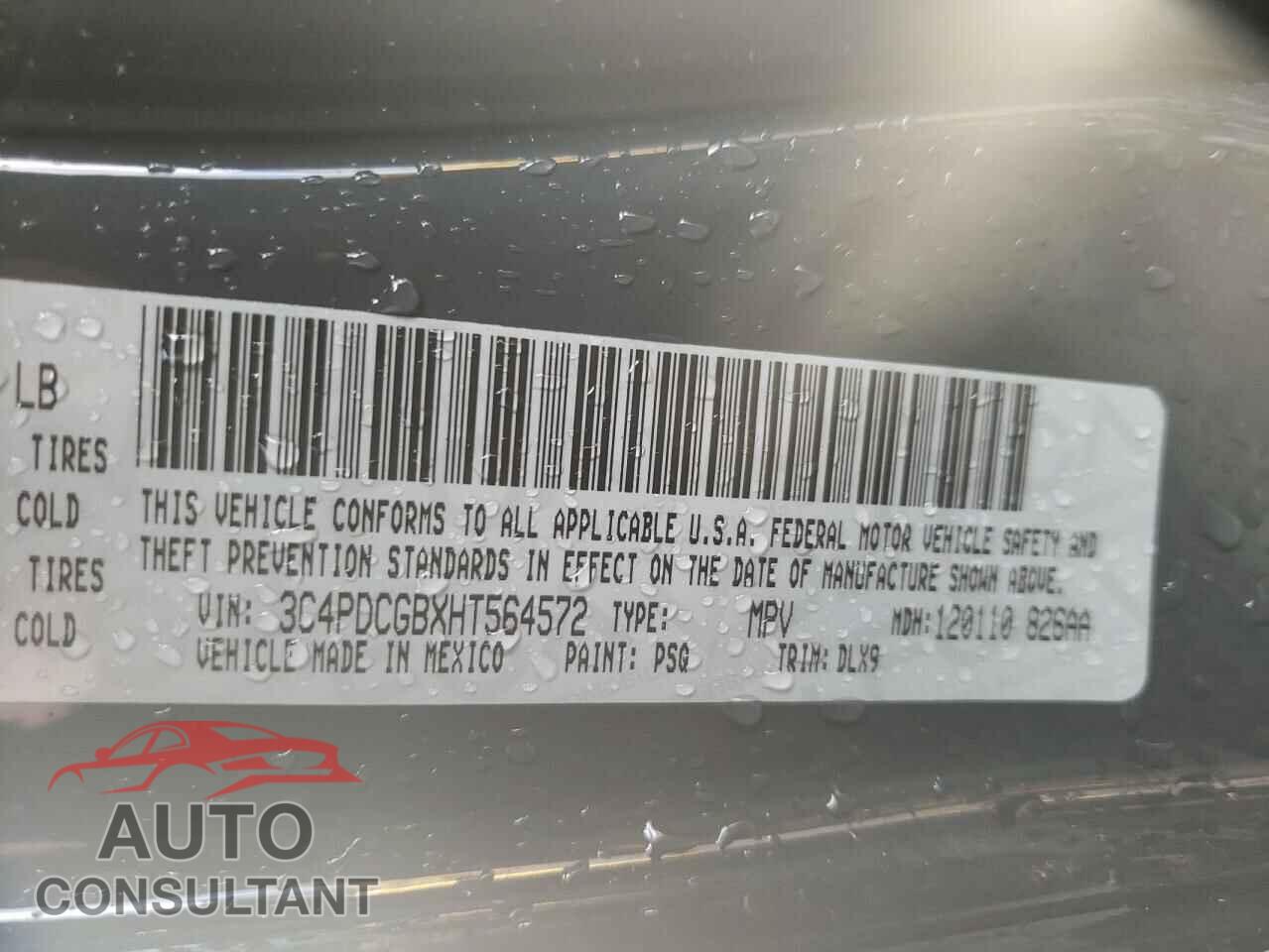 DODGE JOURNEY 2017 - 3C4PDCGBXHT564572