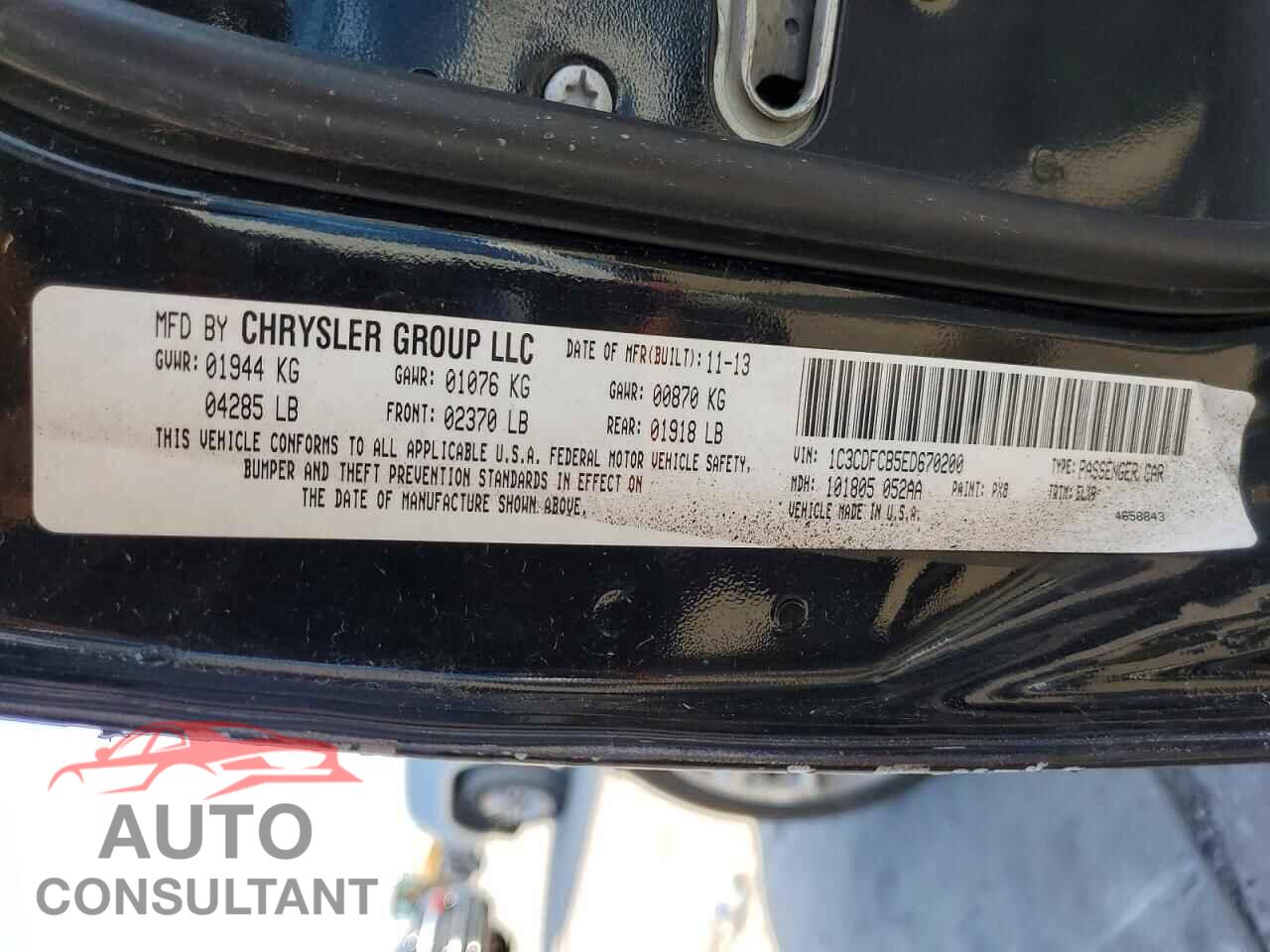 DODGE DART 2014 - 1C3CDFCB5ED670200