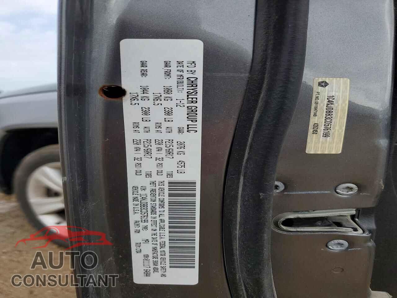 JEEP COMPASS 2012 - 1C4NJDBB3CD576199