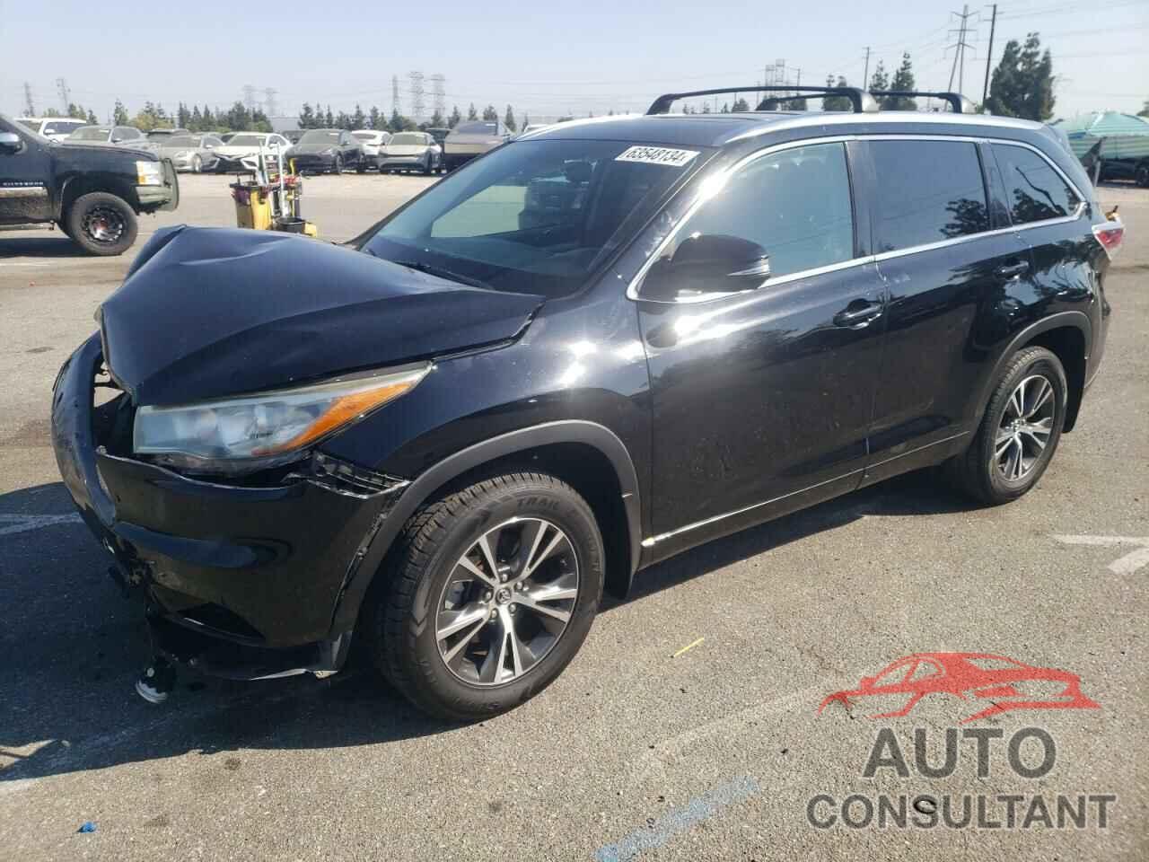 TOYOTA HIGHLANDER 2016 - 5TDJKRFH8GS332971