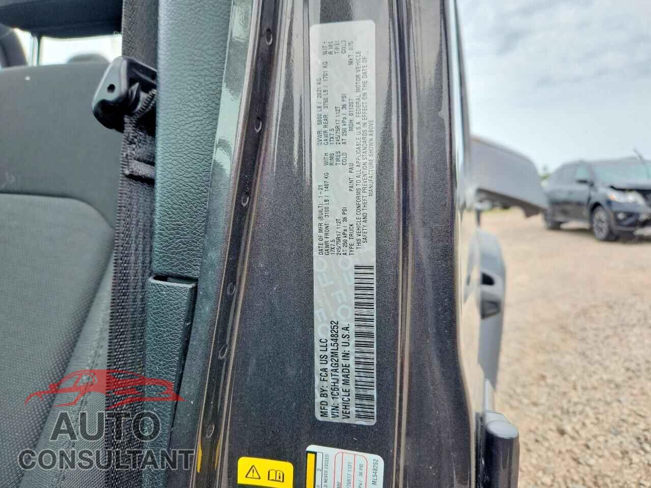 JEEP GLADIATOR 2021 - 1C6HJTAG2ML548252