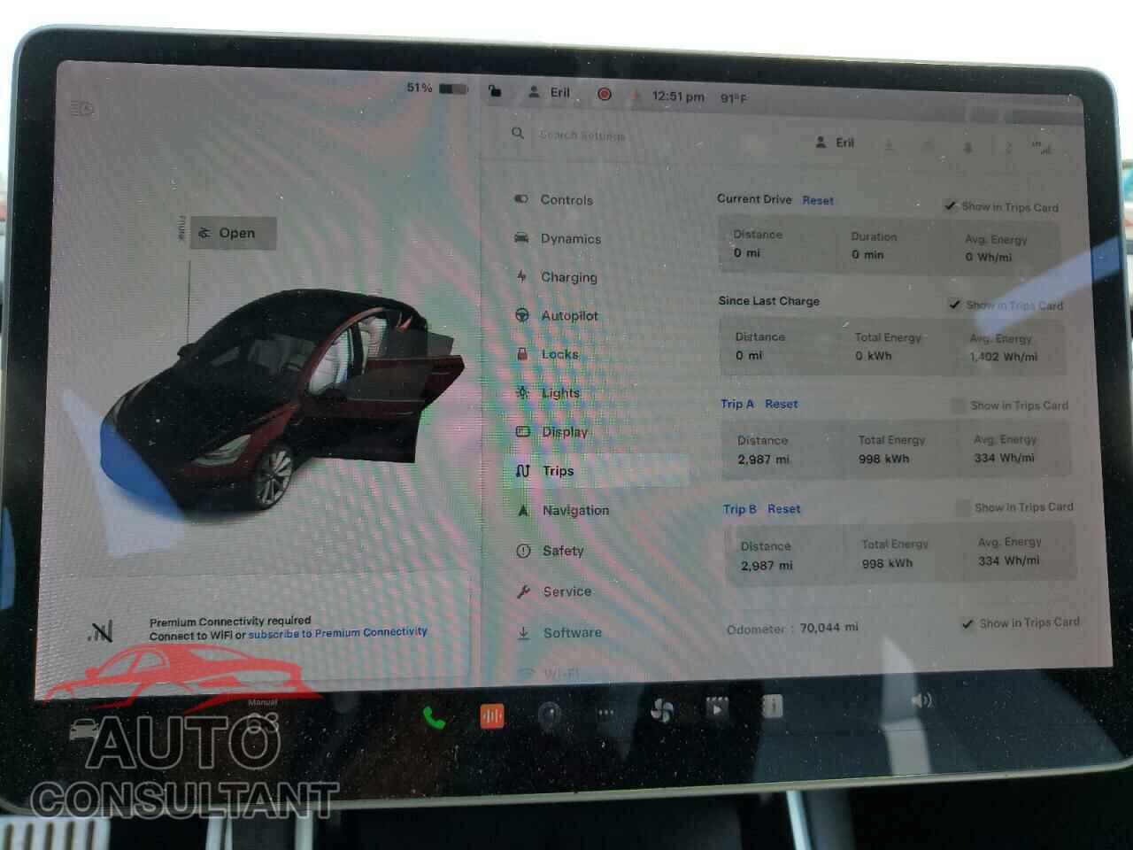 TESLA MODEL 3 2018 - 5YJ3E1EBXJF078738