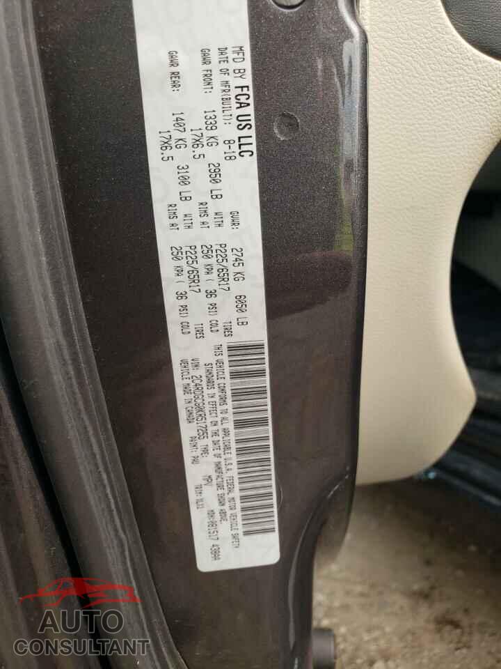 DODGE CARAVAN 2019 - 2C4RDGCG0KR517255