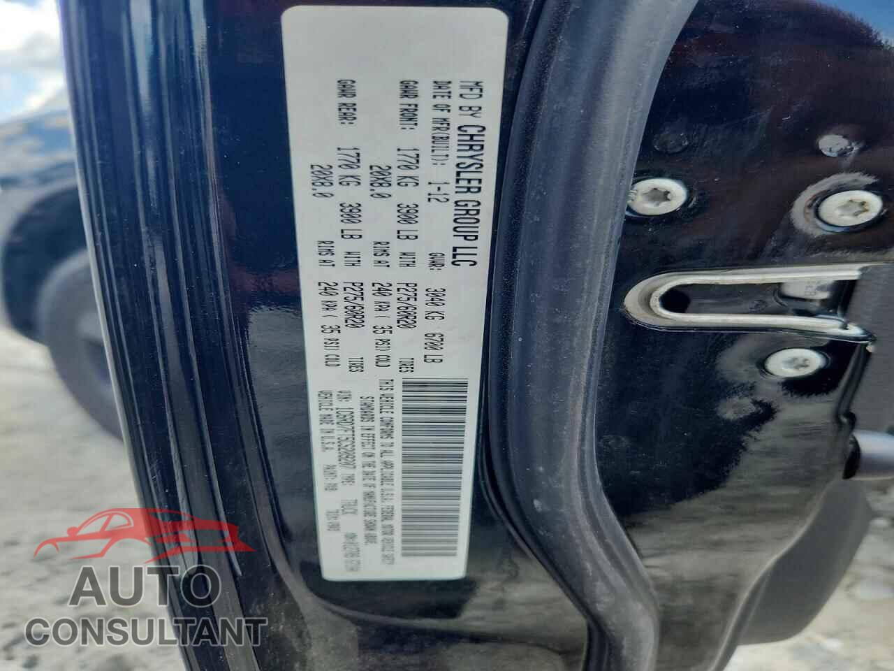 DODGE RAM 1500 2012 - 1C6RD7FT5CS209207