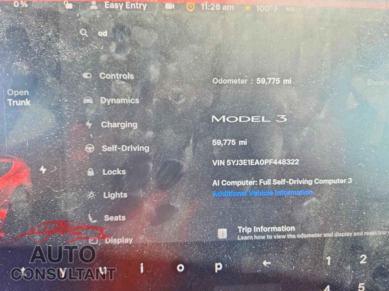 TESLA MODEL 3 2023 - 5YJ3E1EA0PF448322