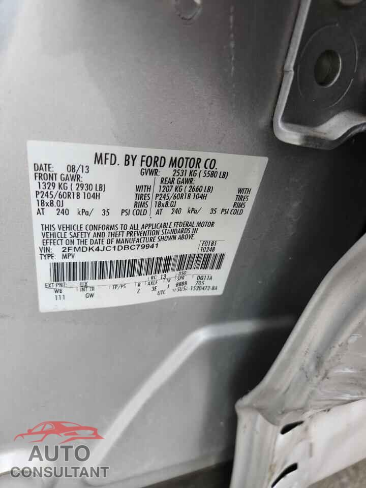 FORD EDGE 2013 - 2FMDK4JC1DBC79941