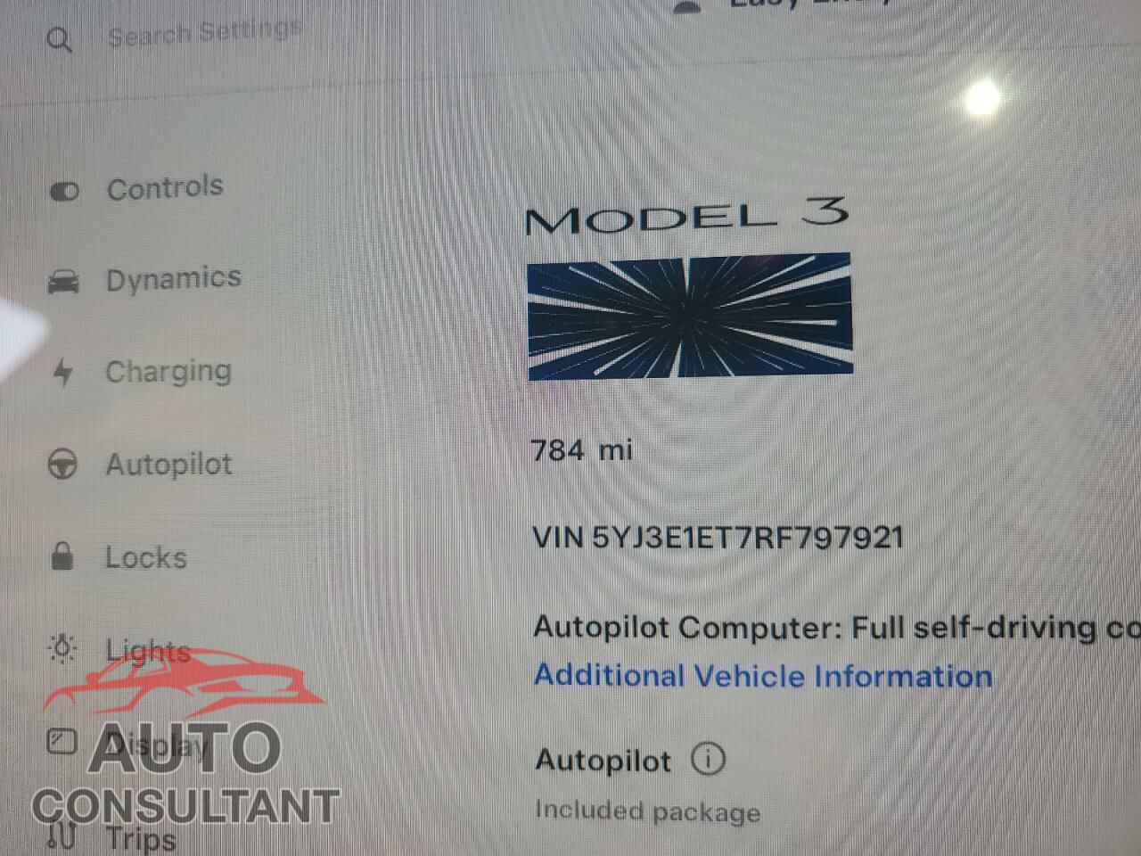 TESLA MODEL 3 2024 - 5YJ3E1ET7RF797921