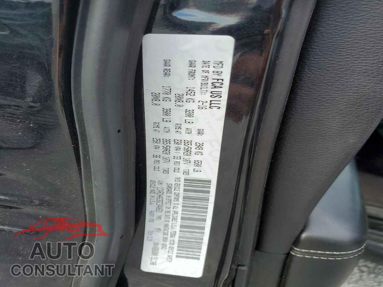 DODGE DURANGO 2016 - 1C4RDHAG3GC340631