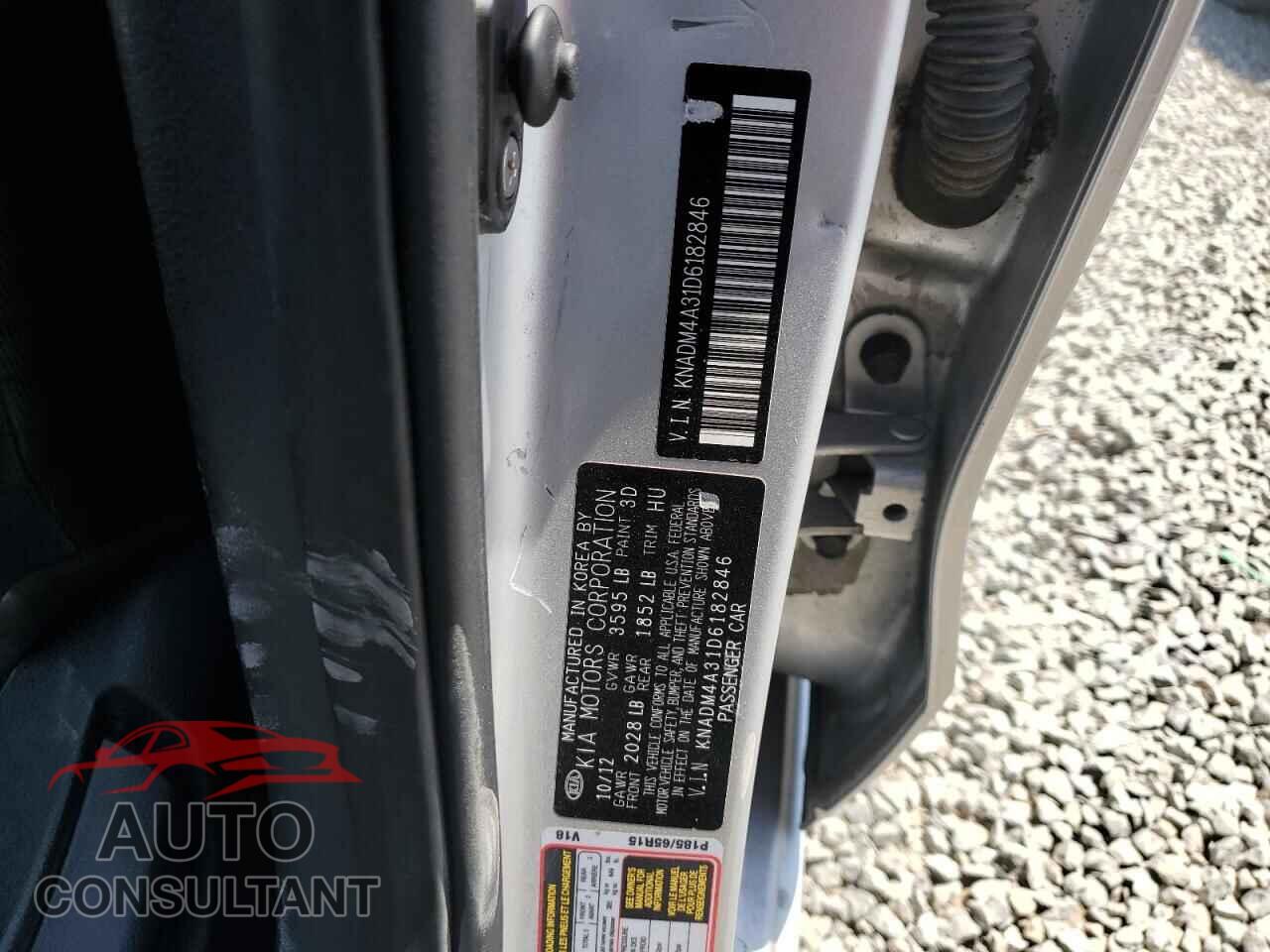 KIA RIO 2013 - KNADM4A31D6182846