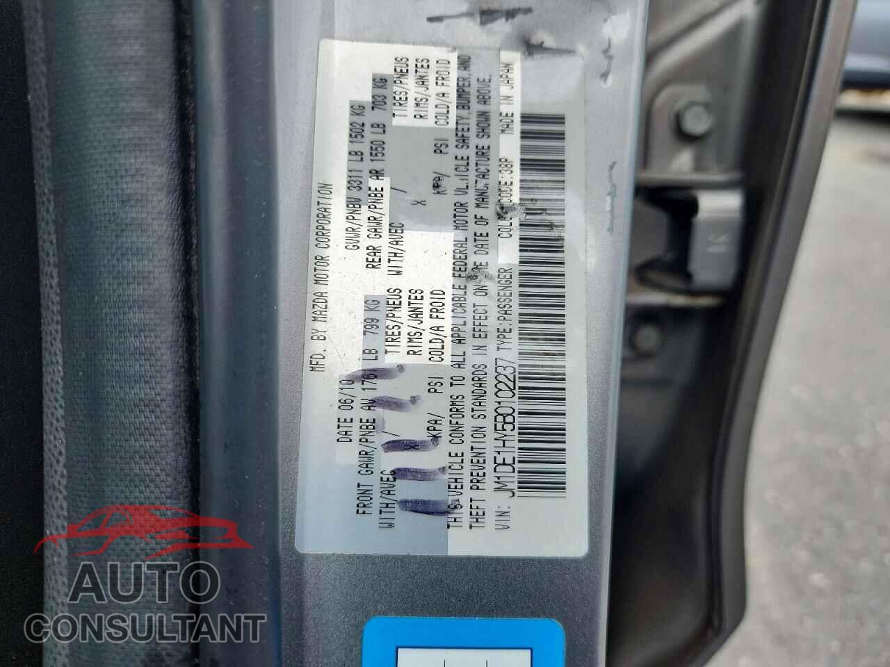 MAZDA 2 2011 - JM1DE1HY5B0102237