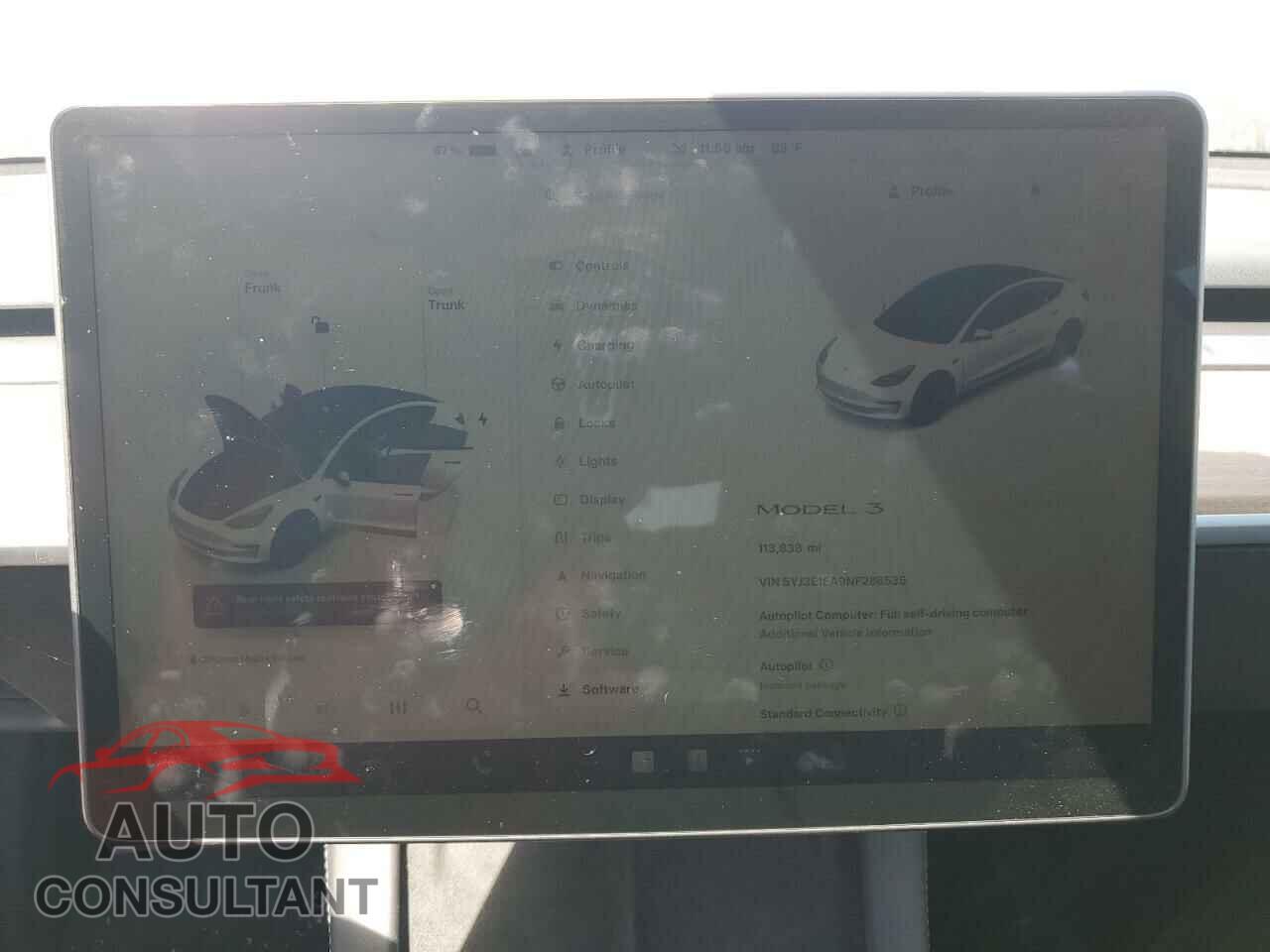 TESLA MODEL 3 2022 - 5YJ3E1EA9NF288535