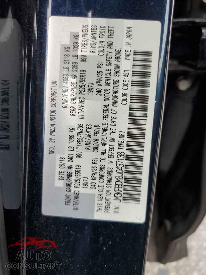 MAZDA CX-5 2018 - JM3KFBDM8J0437138