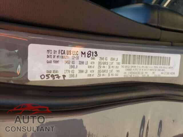 DODGE DURANGO 2019 - 1C4RDHAG4KC651168